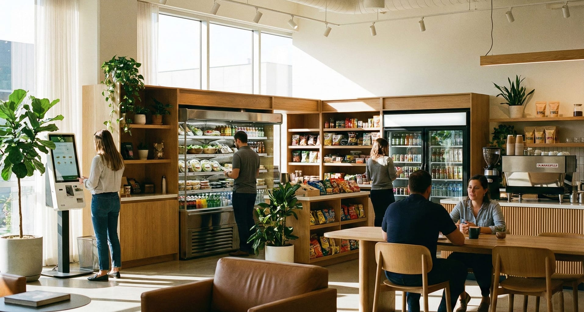 breakroom with market